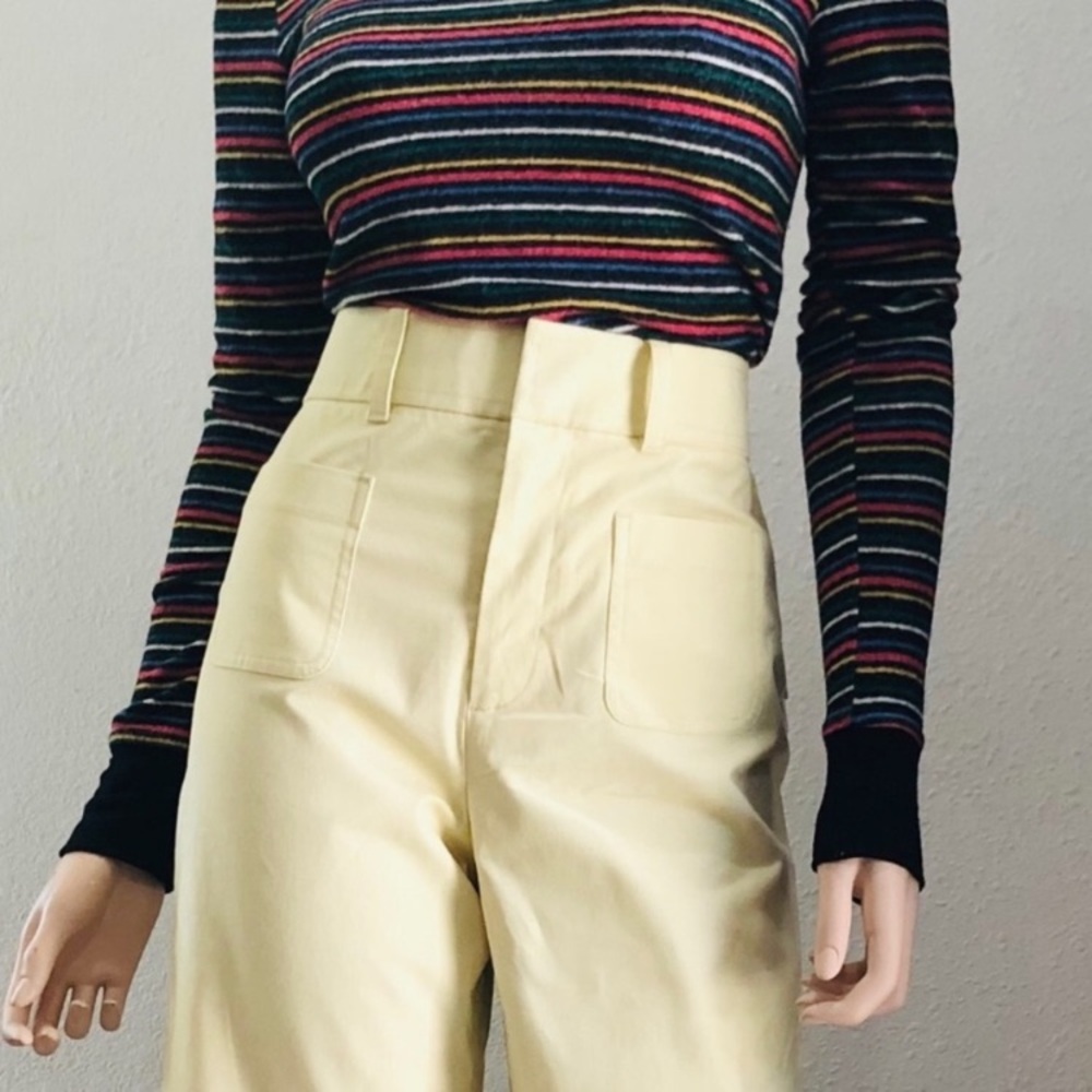 THE SCRIPT CREAM HIGH RISE WIDE LEG CROP
CHIARA PANT SIZE 0